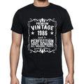 Premium Vintage Year 1986, Black, Men's Short Sleeve Round Neck T-shirt, gift t-shirt 00347