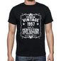 Premium Vintage Year 1997 Black Mens Short Sleeve Round Neck T-Shirt Gift T-Shirt 00347 - Black / S - Casual