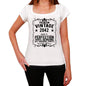Premium Vintage Year 2042 White Womens Short Sleeve Round Neck T-Shirt Gift T-Shirt 00368 - White / Xs - Casual