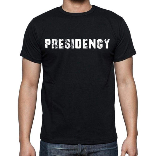 Presidency White Letters Mens Short Sleeve Round Neck T-Shirt 00007