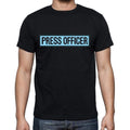 Press Officer t shirt, mens t-shirt, occupation, S Size, Black, Cotton