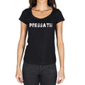 pressath, German Cities Black, Women's Short Sleeve Round Neck T-shirt 00002