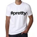 pretty Hashtag Men's Short Sleeve Round Neck T-shirt 00076