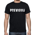 vorherige, weiße Buchstaben, Herren-Kurzarm-Rundhals-T-Shirt 00007