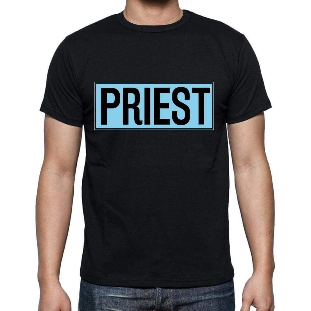 Priest T Shirt Mens T-Shirt Occupation S Size Black Cotton - T-Shirt