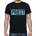 Priest t shirt, mens t-shirt, occupation, S Size, Black, Cotton