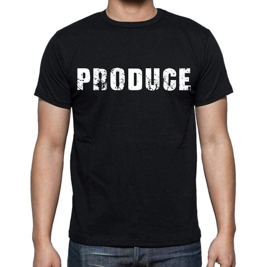 Produce White Letters Mens Short Sleeve Round Neck T-Shirt 00007