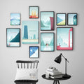 Famous World Travel London Poster Series Attractions Canvas Painting Wall art Posters and Prints Pictures For Living Room Decor