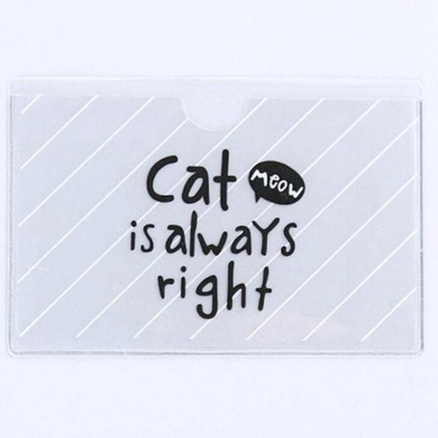 Animal PVC Card Holder Credit Student Cute Women ID Business Bancaire Cards Bag Wallet Passport Card Holder Protector