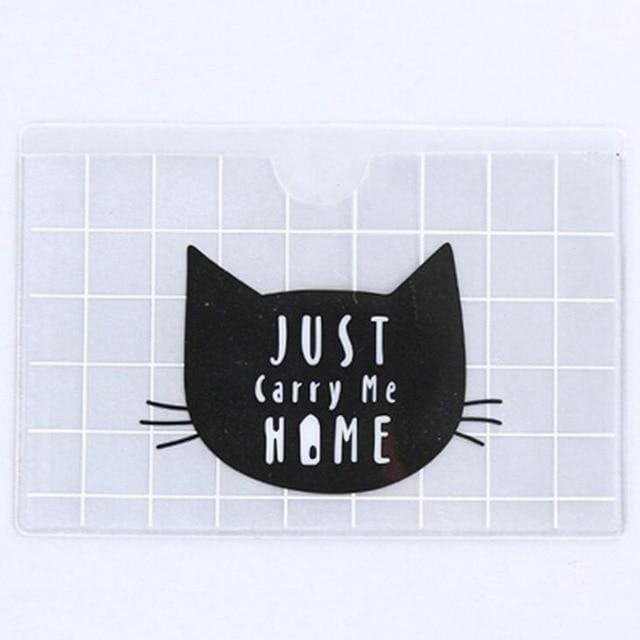Animal PVC Card Holder Credit Student Cute Women ID Business Bancaire Cards Bag Wallet Passport Card Holder Protector