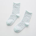 Jeseca Women Dot Print Short Socks Autumn Winter Harajuku Vintage Streetwear Sock Japanese Kawaii School Students Christmas Gift