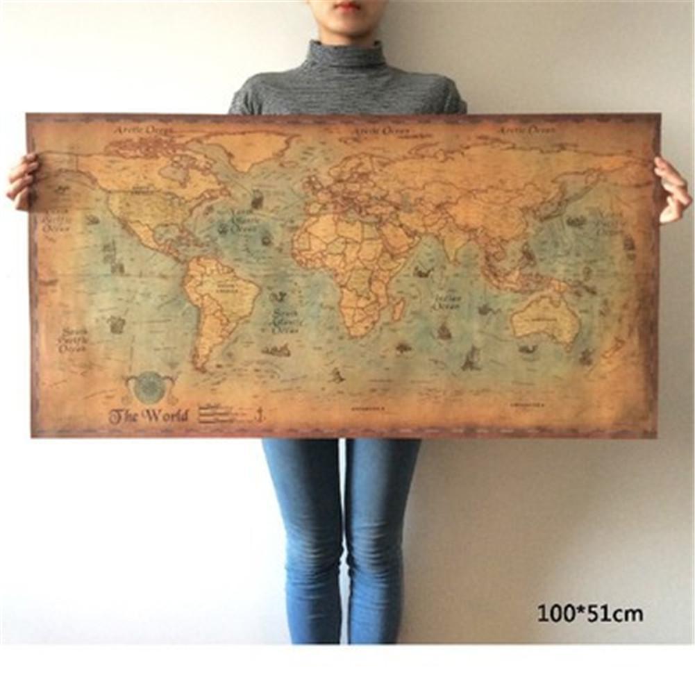 Portugal Nautical Illustration Nautical Sea World Map Retro Old Art Paper Painting Supplement Home Decoration Poster Wall Art