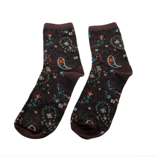 Jeseca 1 paire de chaussettes en coton pour femmes imprimer automne hiver chaussette chaude japonais Kawaii filles chaussettes mignonnes pour dames cadeaux de noël
