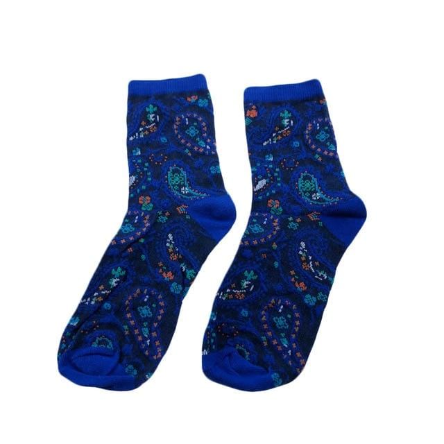 Jeseca 1 Pair Cotton Socks for Women Print Autumn Winter Warmer Sock Japanese Kawaii Girls Cute Sock for Ladies Christmas Gifts