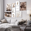 Boho Girl Flower Leaves Wheat Plant Farm Quotes Wall Art Canvas Painting Nordic Posters And Prints Wall Pictures For Living Room