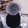 Hot Sale Winter Women Pom Pom Beanies Warm Knitted Bobble Girl Fur Pompom Hats Real Raccoon Fur Pompon Casual Hat Cap