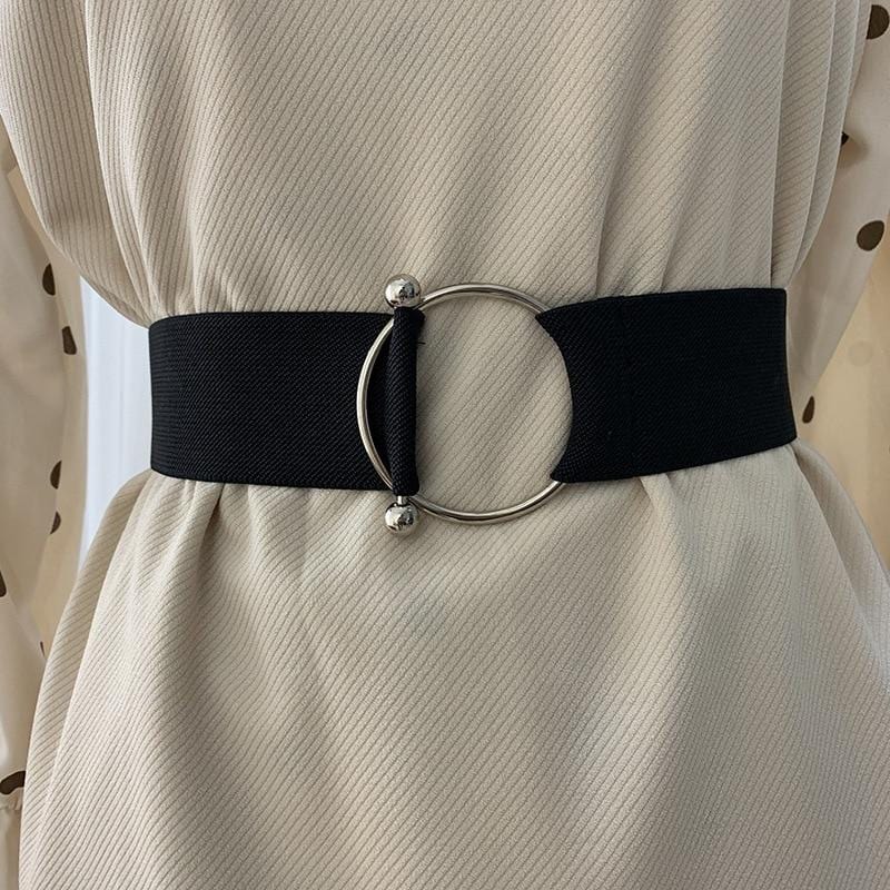 ladies black dress belts Leather Belt- Square Buckle Haute Hyde Valentines Day Women's Classic Leather Belt In