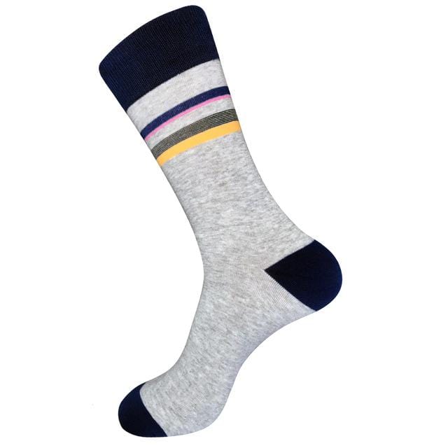 PEONFLY 80% Cotton Men's Socks Harajuku Colorful Cartoon Funny Kawaii Flamingo Space Lemon Happy Socks For Christmas Gift