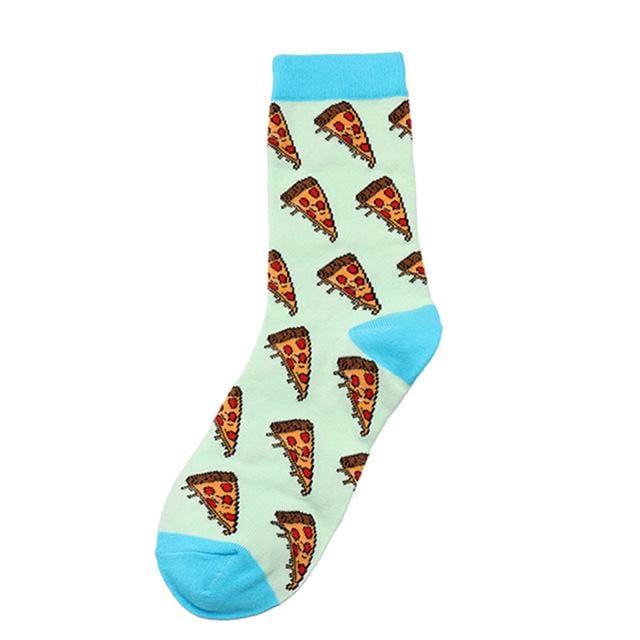 Novelty Women Socks Funny Cute Cartoon Fruits Banana Avocado Lemon Egg Donuts Food Happy Japanese Harajuku Skateboard Socks