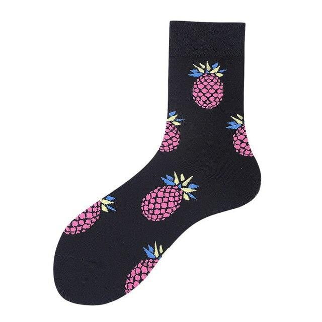 Creative High Quality Fashion Harajuku Kawaii Happy Women Socks milk Food painting Strawberry Animal Print Funny Socks Cute Sock