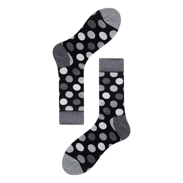 Harajuku Stil Männer Socken Schwarz Weiß Plaid Dot Katze Muster Glücklich Socken Neue 2020 Hip Hop Gekämmte Baumwolle Calcetines