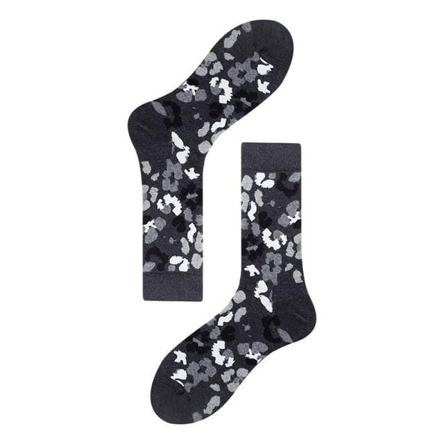 Harajuku Stil Männer Socken Schwarz Weiß Plaid Dot Katze Muster Glücklich Socken Neue 2020 Hip Hop Gekämmte Baumwolle Calcetines