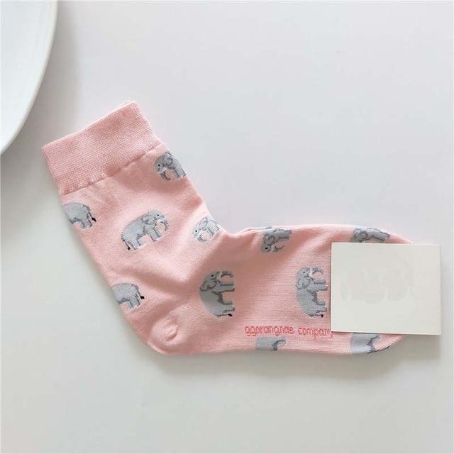 [EIOISAPRA]Korean Style Women Sunflower Short Socks Creative Art Harajuku Japanese Socks High Quality Cotton Tide Sox