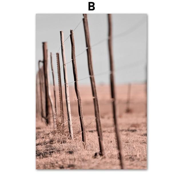 Pink Reed Grass Flower Plant Wall Art Picture Abstract Beautiful Canvas Poster Prints Home Decor Mural Painting For Living Room