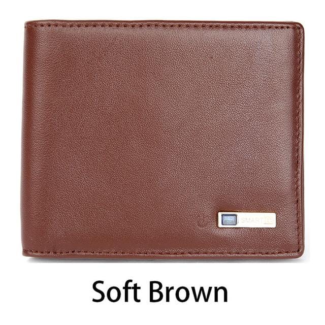 Modoker Smart Wallet Mens Genuine Leather High Quality Anti Lost Intelligent Bluetooth Purse Male Card Holders Suit for Business