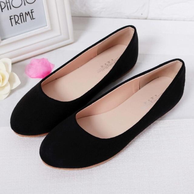 Spring Summer Ladies Shoes Flats Women Flat Shoes Woman Ballerinas Black Large Size 44 Casual Shoe Sapato Womens Loafe Pink / affordable organic t-shirts beautiful designs