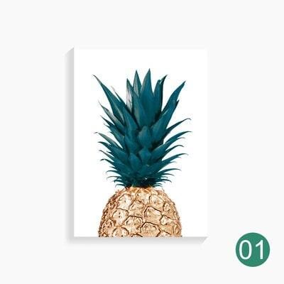 Nordic Pineapple Painting Wall Posters Cuadros Decoracion Posters And Prints Plant Art Poster Canvas Painting No Photo Frame