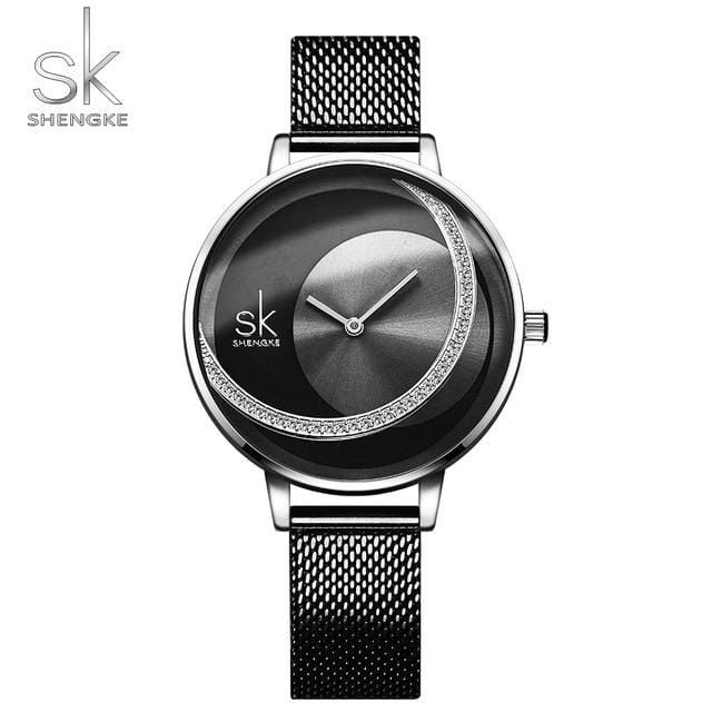 SK Fashion Luxury Brand Women Quartz Watch Creative Thin Ladies Wrist Watch For Montre Femme 2019 Female Clock relogio feminino