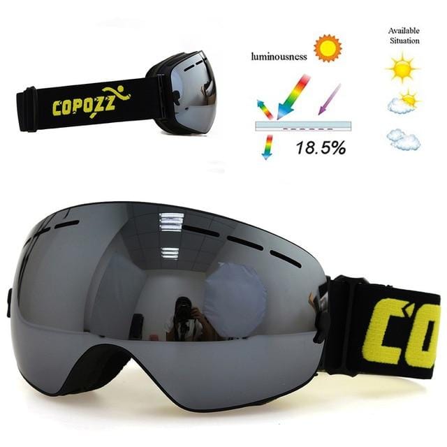 copozz goggles COPOZZ Brand Ski Goggles Men Women Snowboard Goggles Glasses for Skiing  UV400 Protection Snow Skiing Glasses Anti-fog Ski Mask