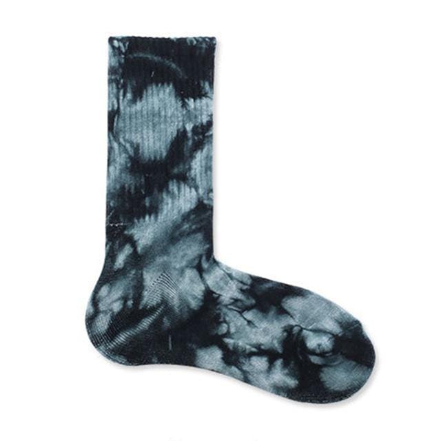 Men Unisex Novelty Colorful Tie-dyeing Skateboard Socks.Cotton Harajuku Hiphop Socks Sox Ethnic Couple Long Sock Meias