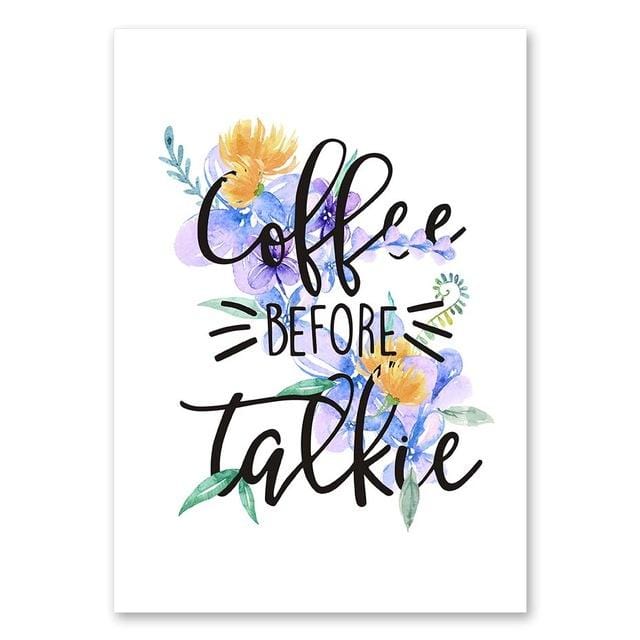 Drink Coffe Before Coffee Wall Art Poster&Print For Bar Kitchen Dining Room Modern Home Decor Wall Picture Canvas Painting Mural
