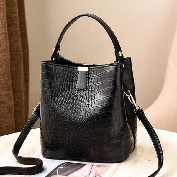 HJPHOEBAG fashion Crocodile Crossbody Bag For Women Shoulder Bag Designer Women Bags Luxury PU Leather Bag Bucket Handbag YC254