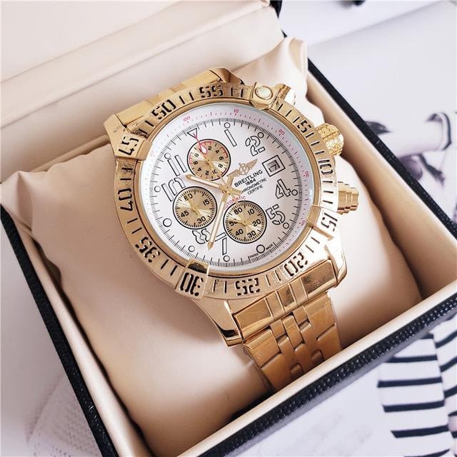 Nouvelle marque de luxe Breitling montre-bracelet mécanique montres pour hommes montre à Quartz avec bracelet en acier inoxydable relojes hombre automatique