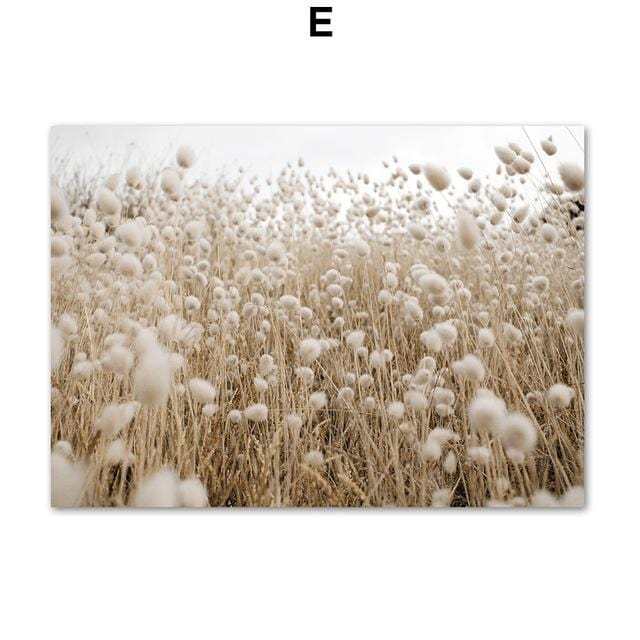Reeds Wheat House Leaf Nordic Posters And Prints Wall Art Canvas Painting Wall Pictures For Living Room Scandinavian Home Decor