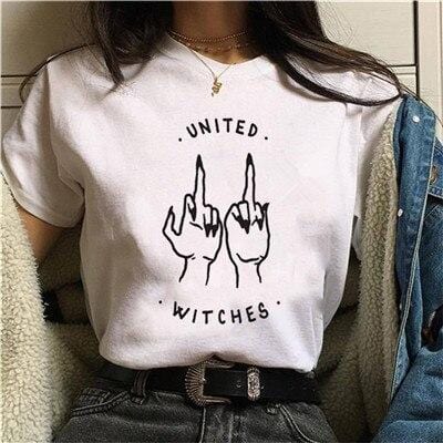 New Feminists Harajuku T Shirt Women Feminism T-shirt Girl Power Graphic Tshirt Grunge Aesthetic Top Tees Female Clothes