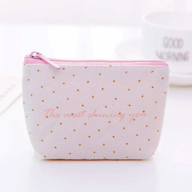 Mini Sanitary Napkin Bag Canvas Coin Purse Credit Card Holder Sanitary Pad Pouch Cosmetics Organizer Storage Bags Women Wallets