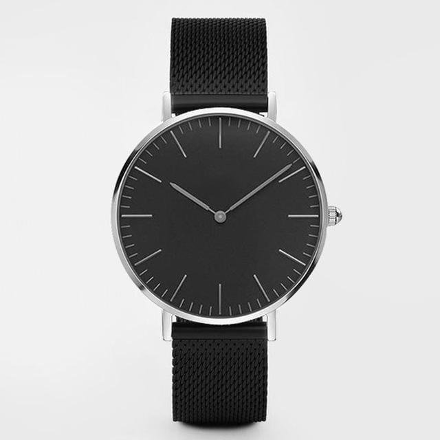 Luxury Brand Women Watches Fashion Stainless Steel Strap Quartz Wrist Watch Ultra-thin Ladies Dress Watch Men Watches Clock Gift