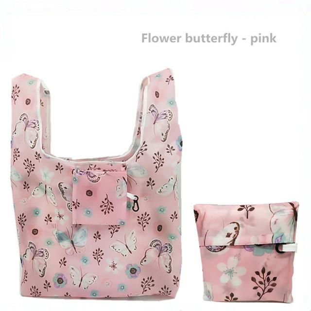 GABWE nouveau Flamingo recycler sac à provisions Eco réutilisable Shopping fourre-tout dessin animé Floral épaule pliante pochette sacs à main impression