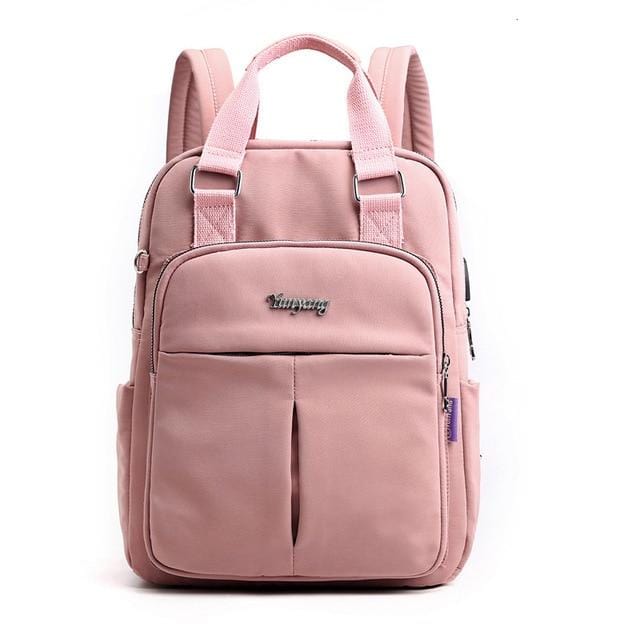 Filles sacs à dos d'ordinateur portable <span>rose</span> hommes USB charge sac à dos femmes voyage sac à dos sacs d'école sac pour garçons adolescent mochila escolar 2019