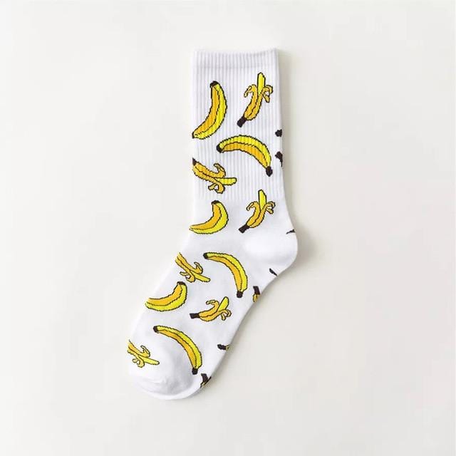 Creative High Quality Fashion Men Hip Hop Cotton Unisex Harajukumen's happy socks Funny Skate Socks
