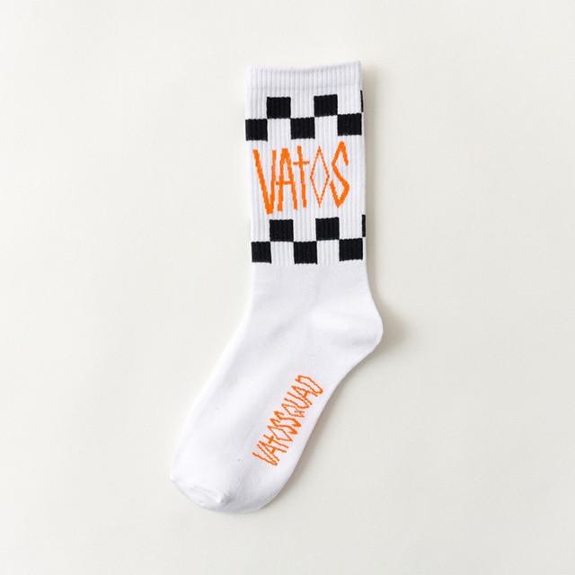 Creative High Quality Fashion Men Hip Hop Cotton Unisex Harajukumen's happy socks Funny Skate Socks