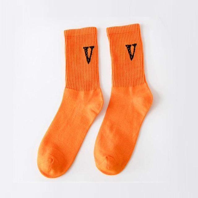 Creative High Quality Fashion Men Hip Hop Cotton Unisex Harajukumen's happy socks Funny Skate Socks