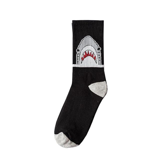 Creative High Quality Fashion Men Hip Hop Cotton Unisex Harajukumen's happy socks Funny Skate Socks