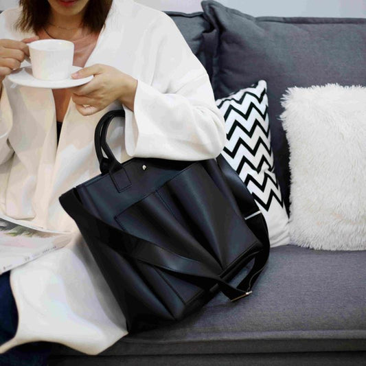 2019 new Pu Leather laptop Bag Simple Handbags Famous Brands Women Shoulder Bag Casual Big Tote Vintage Ladies Crossbody Bags