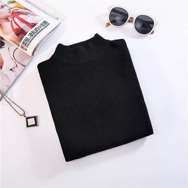 Marwin New-coming Autumn Winter Turtleneck Pullovers Sweaters Primer shirt long sleeve Short Korean Slim-fit tight sweater