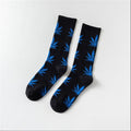 weed dress socks Moda Mulaya Funny Socks Women Comfortable High Quality Cotton Happy Hemp  Leaf Maple Casual Long Weed Crew Sock Dress Harajuku